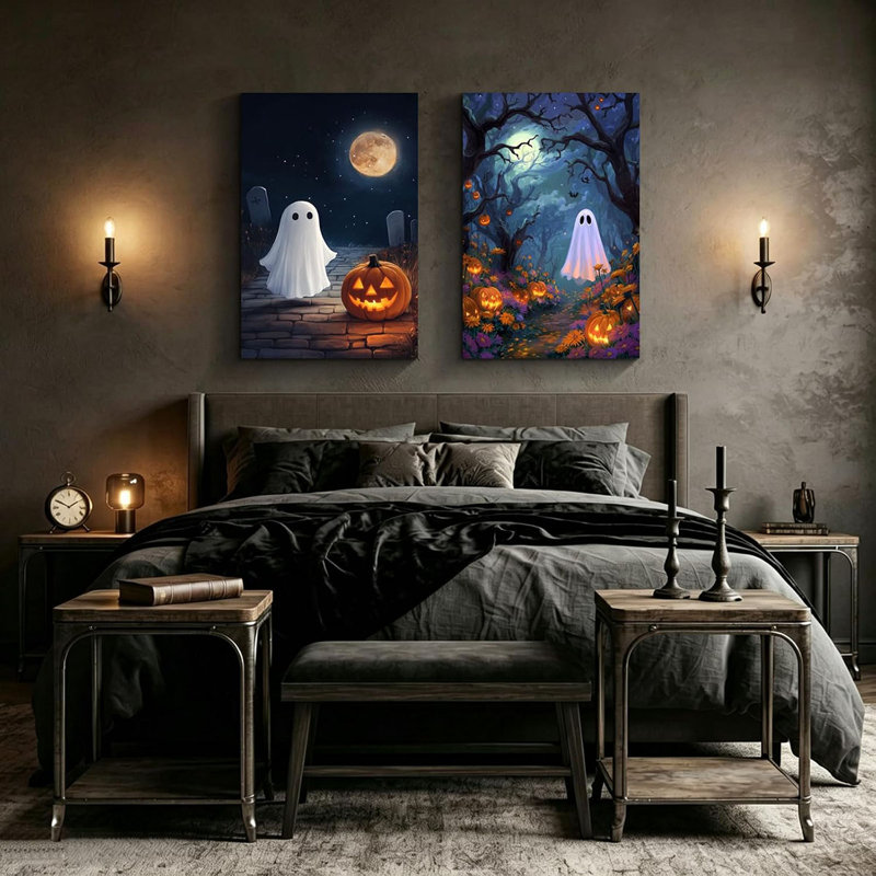 2 Piece Wrapped Canvas Wall Art, 90cm H x 60cm W
