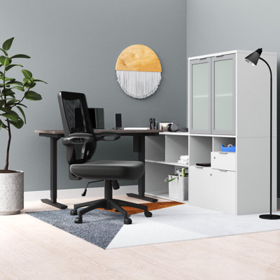 Azpurua Adjustable L-Shaped Standing Desk Converter