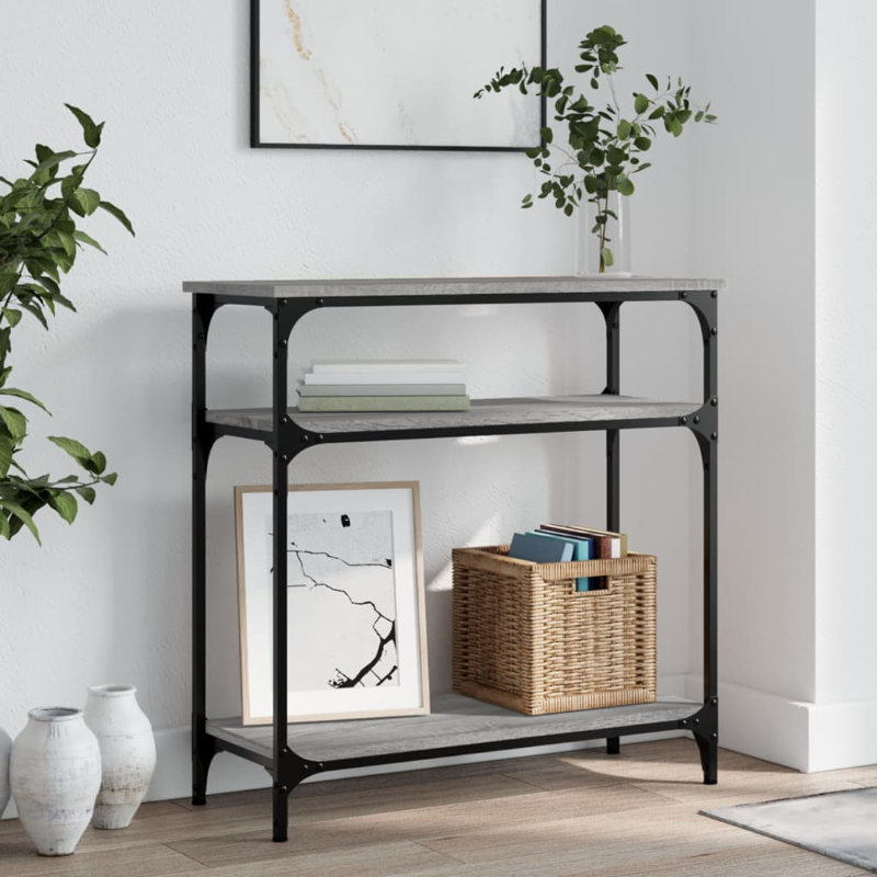 Console Table, Grey Sonoma, 75cm H x 75cm W x 29cm D