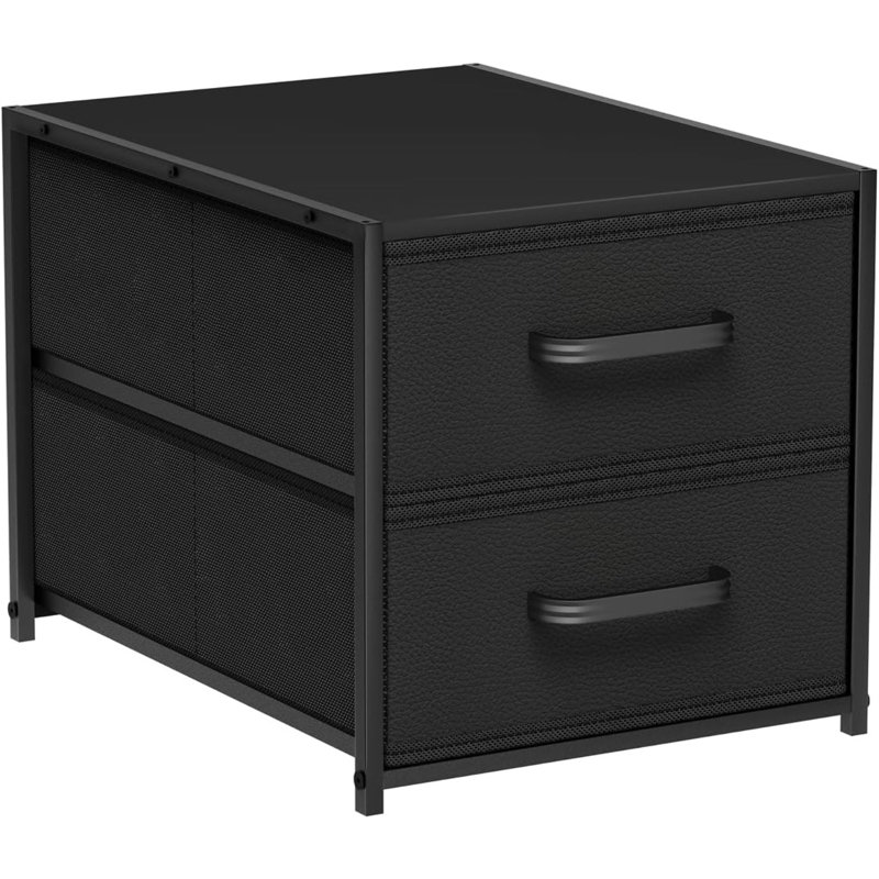 Tiroirs de rangement empilables - Organisateur de garde-robe à 2 niveaux