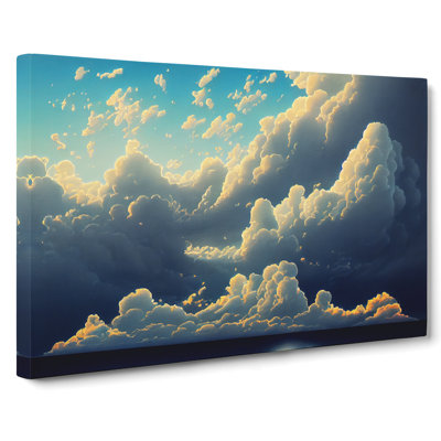 Bright Cloudy Sky - Wrapped Canvas