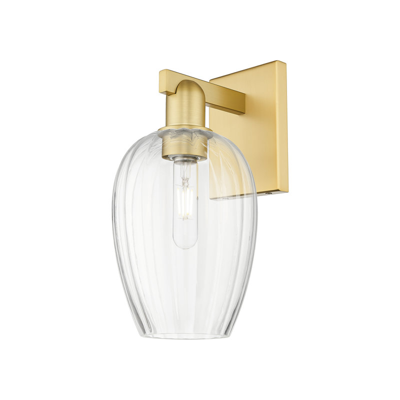 Preston 1 Light Flute Shade Wallmounted Sconce