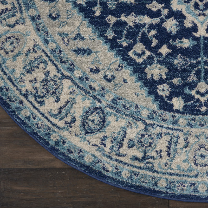 Oriental Indoor Rug, Round 5'3"