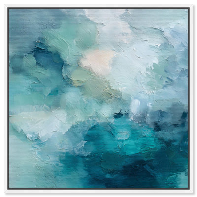 Celeste Swirls II Canvas Print Coastal Abstract Art by Art Remedy