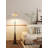 Italian Minimalist Hardware, Glass and Marble Floor Lamp