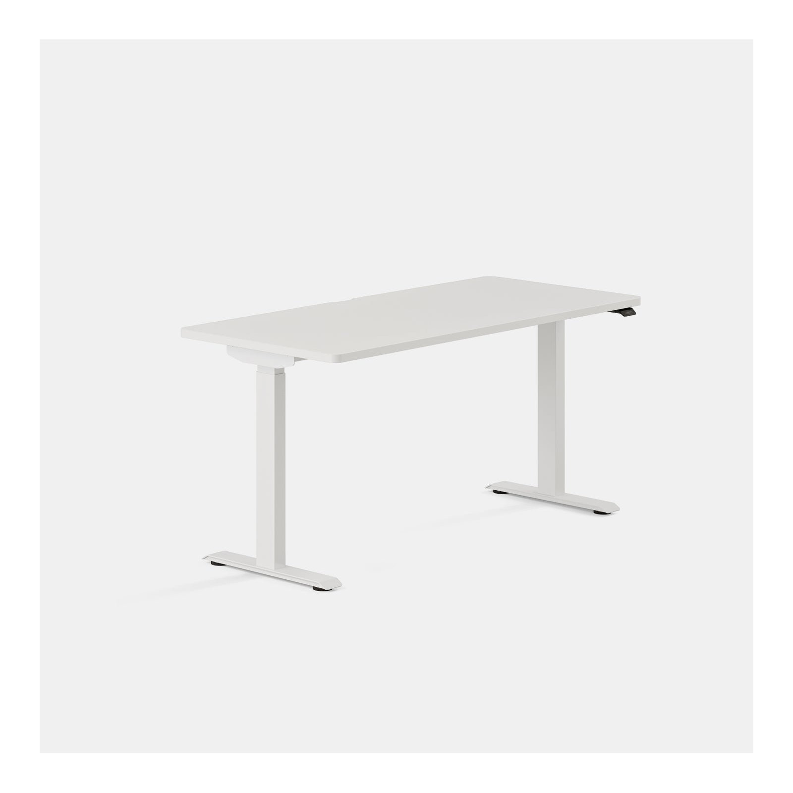Duo Standing Desk, White, 47.3" H x 58" W x 27" D, White
