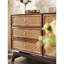 Table buffet en métal tissé Rope