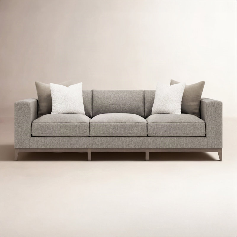 Bernhardt Noel Fabric Sofa, Beige 1697-012, 27.50" H x 100" W x 40" D, Portobello