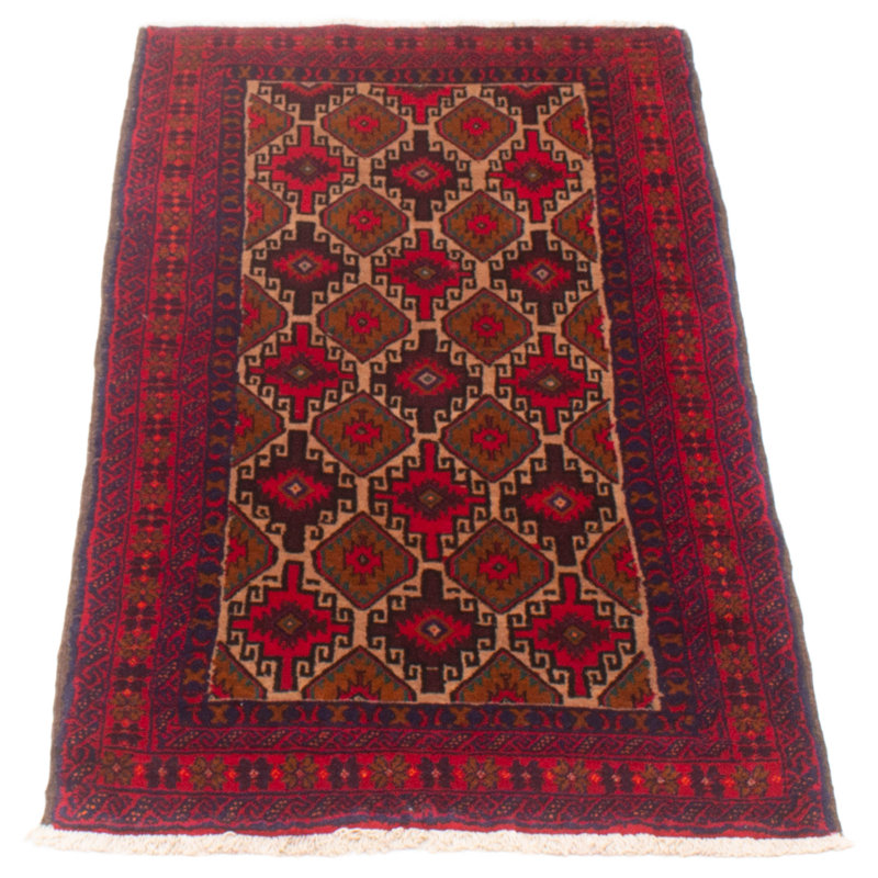Tapis de couloir unique en laine noué à la main 2 pi 11 po x 5 pi 7 po nouvel âge Kalgoorlie