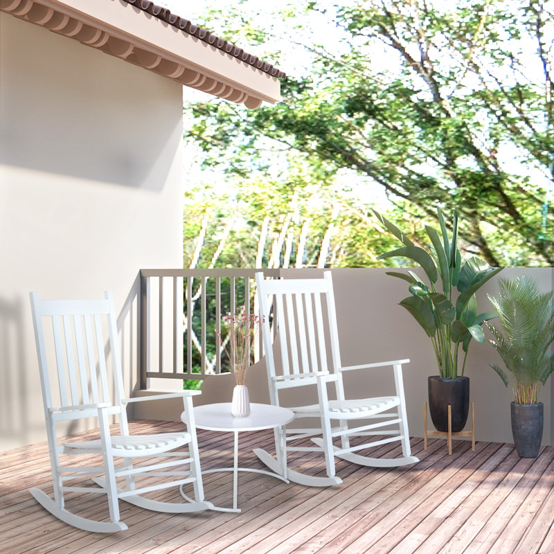 Alinn Rocking Chair, White