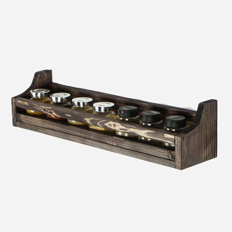 Support à épices rustique en bois
