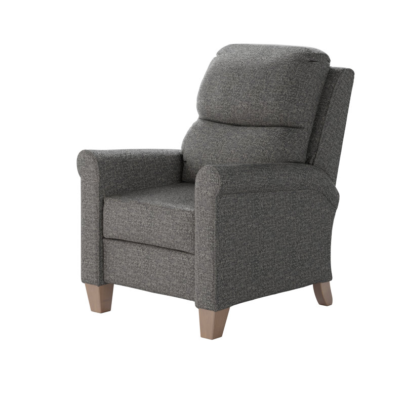 Fauteuil inclinable 2 pieds Pep, 100% polyester gris ardoise