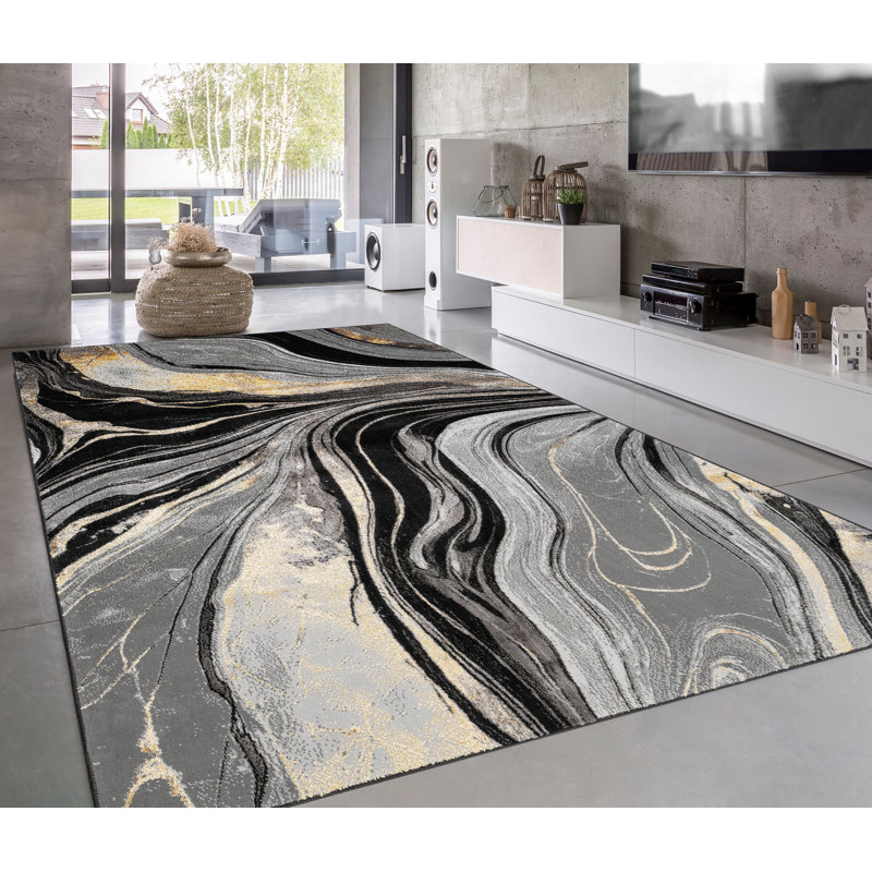 Iris Area Rug Ochre, Rectangle 60 x 110 cm