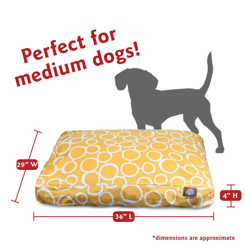 Coussin Fusion Orthopedic, Jaune, Moyen (l 29 po x P 36 po x H 5 po) ;