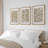 Simple Rustic Botanical Floral Vintage Wildflower Pictures Framed On Canvas 3 Pieces Print Wall Art-91874992-91874993