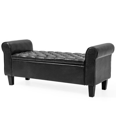Banc de rangement rembourré Escarleth