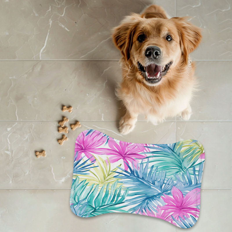 Tapis de feuilles tropicales - 1 pièce, 14"