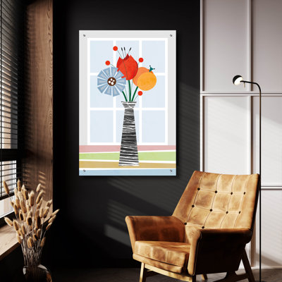 «Flowers In Color» par Tomas Design, art mural en verre acrylique