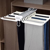 sell net retail 5 in 1 Pants Rack Hangers Space Saving Stainless Steel  Steel Pack of 1 Hangers White Steel Trousers Hanger For Trousers Price in  India  Buy sell net retail