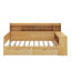 Lit de jour double avec tablettes, tiroirs et bureau d'étude-625480782