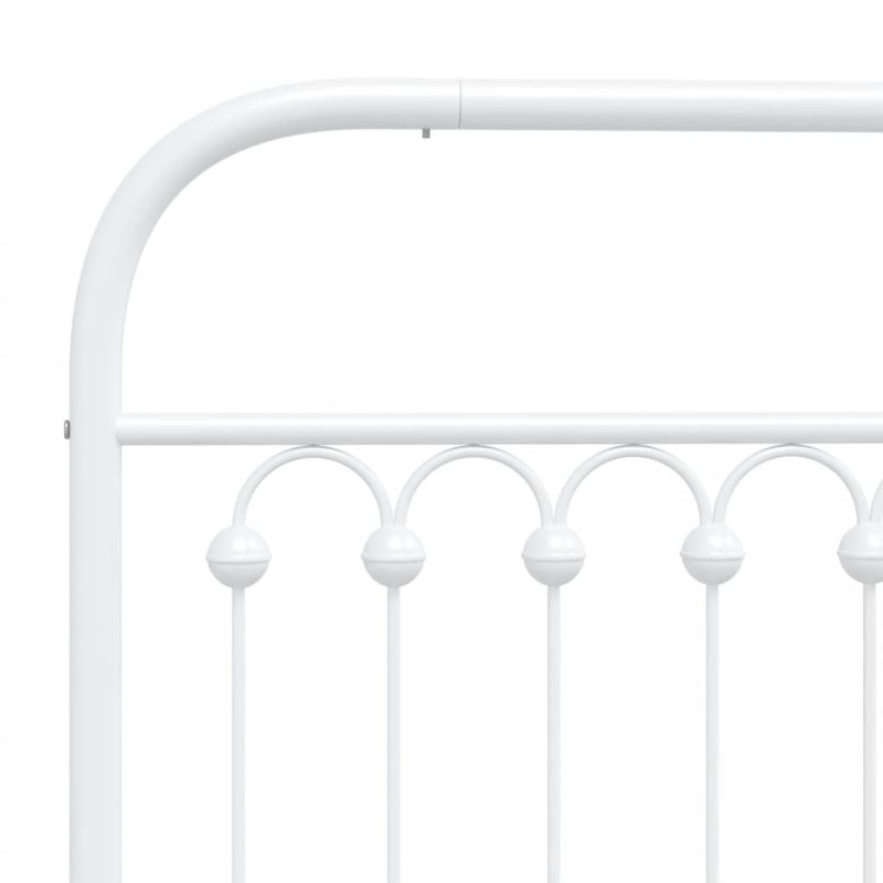 Lantremange Metal Bed, Small Single (2'6), White
