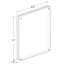 Premium Rounded Clear Acrylic Magnetic Photo Frame, 8.5" X 11"