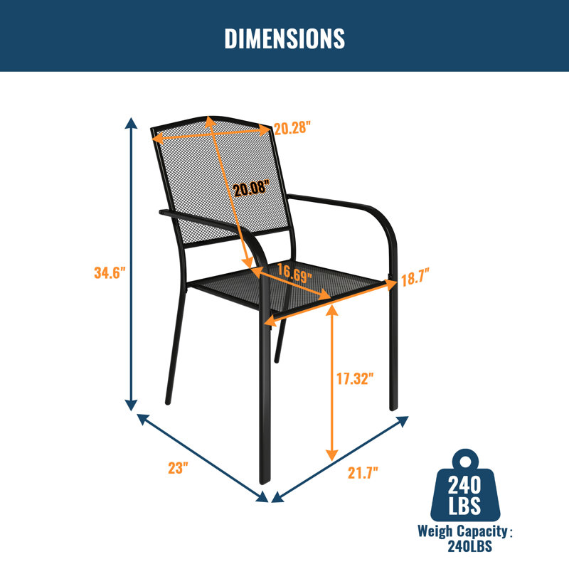 Chaise de salle à manger d'extérieur Katonna