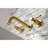 Kingston Brass Concord Two-Handle 3-Hole Wall Mount Bathroom Faucet-44135601