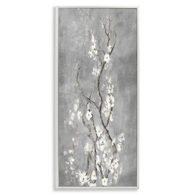 Giclée encadrée, fleurs de cerisier blanches, conception de Patricia Pinto