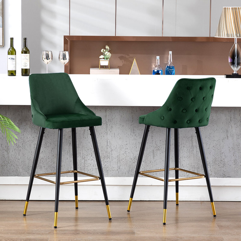 77cm Stool, Dark Green