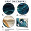 «Aqua Coastal Spirals Of Waves», art mural spirales abstraites-993695100-993695075-993695101