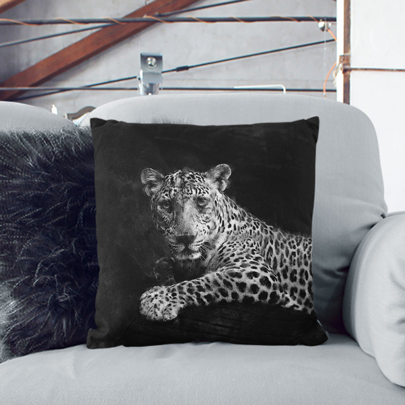 Square Throw Cushion, 40cm H x 40cm W x 15cm D