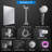 Rain Shower Head, High/Low Pressure Water, 11 Inch Adjustable Extension Arm,5 Settings Handheld Shower Head Combo-119448910