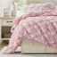 Ensemble d'édredon à motif floral texturé 3 pièces pour très grand lit - Literie toutes saisons-124096325-124096318