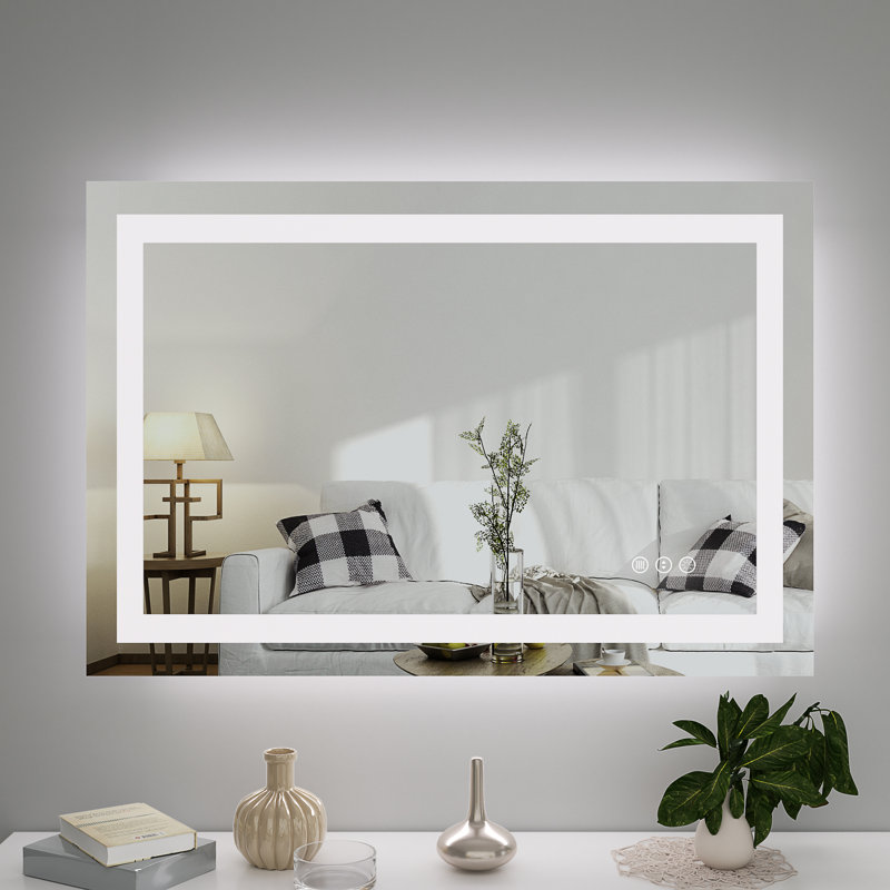 Miroir de salle de bain rectangulaire, 24 po x 36 po