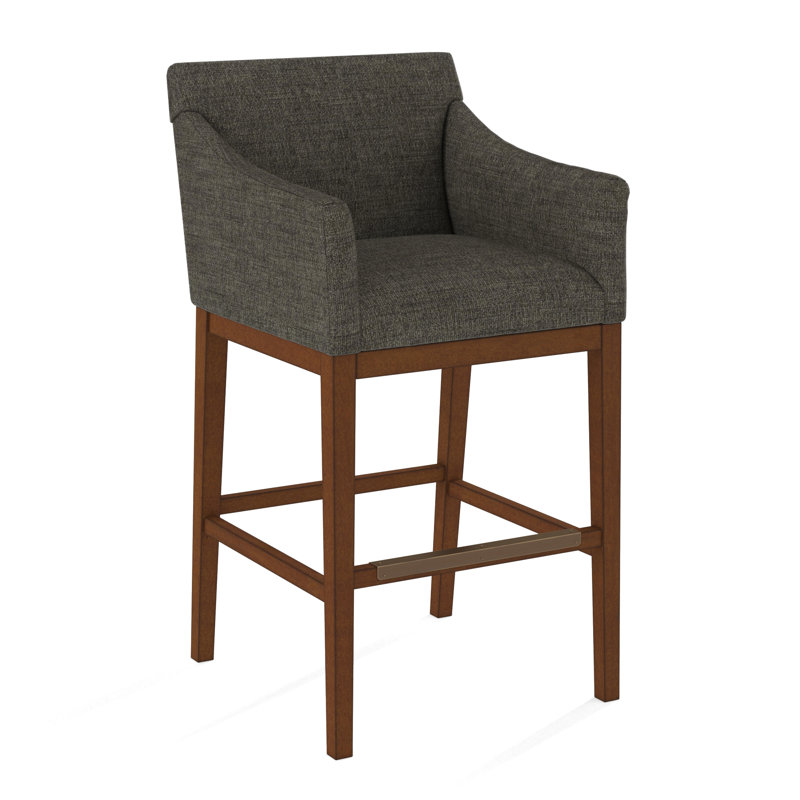 Upholstered Stool, 61558-61, English Saddle