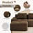 117.3” Boneless Couches For Living Room, Modular Sectional Sofa With L-Shape Chaise, 2 Seater Comfy Upholstered Loveseat Deep Seat Corduroy Fabric Cloud Couch No Assembly, Anti-Slip Design​-283089180-283089182-283089169