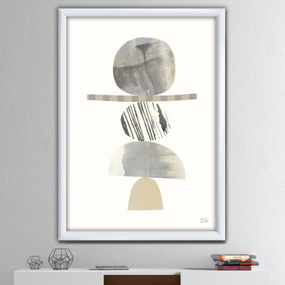 Zev Geometric Balance Neutral I - reproduction d'art sur toile encadrée