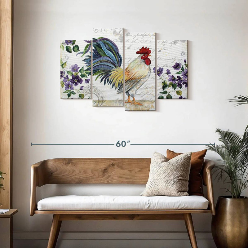 Brampt Seasonal Rooster I, 27" H x 43" W