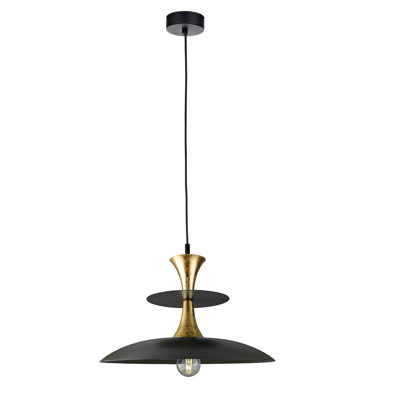 1 - Light Matte Black Dome Pendant