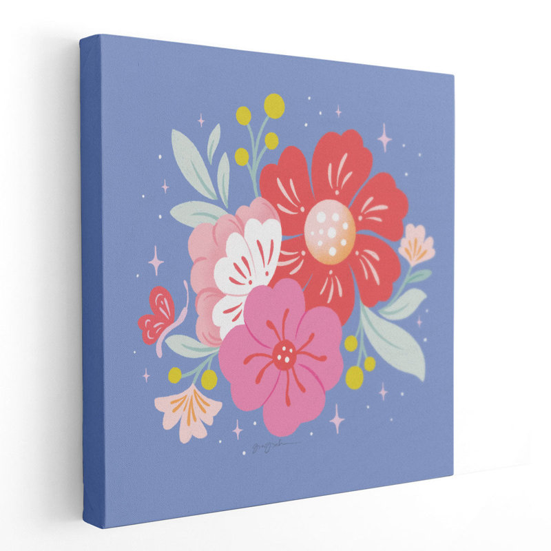 Floral Bouquet I - reproduction d'art sur toile, H 40 po x l 40 po