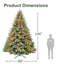 Sapin de Noël illuminé 12 pi Noble