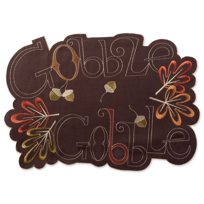 Récapitulatif de cuisine à gobble brodé 19 po Mccardle