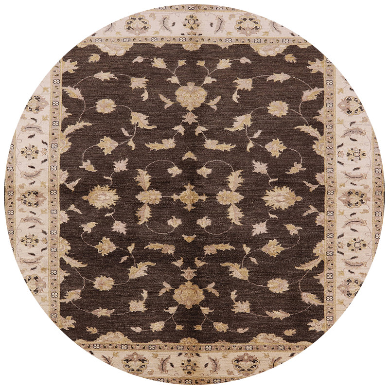 Oriental Indoor Rug, Round 5'