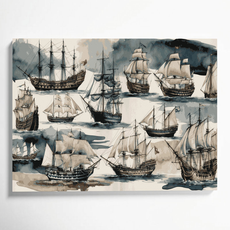 Art mural sur toile beige, H 16 po x l 20 po