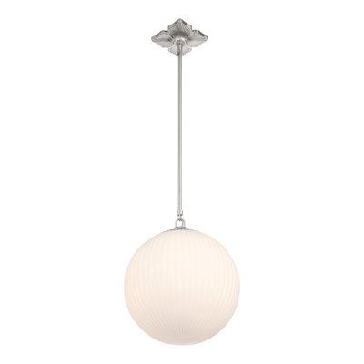 Arona 14'' Polished Nickel Pendant