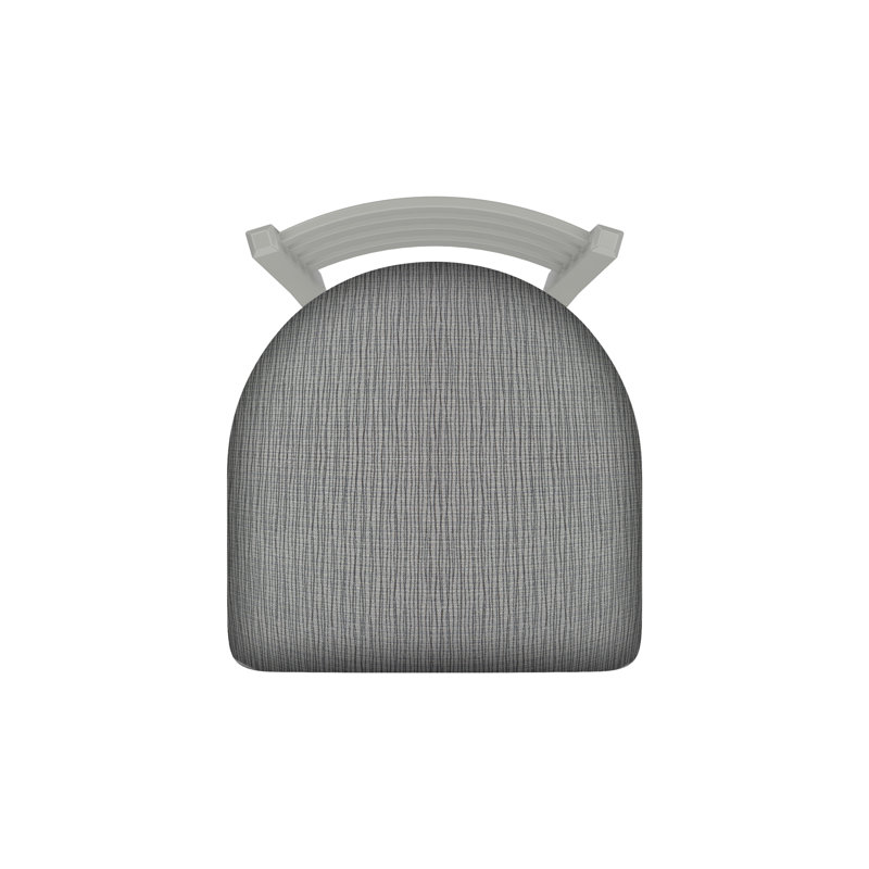 400 Jackie Chair, Anodized Nickel, Fabric-Graph Alpine