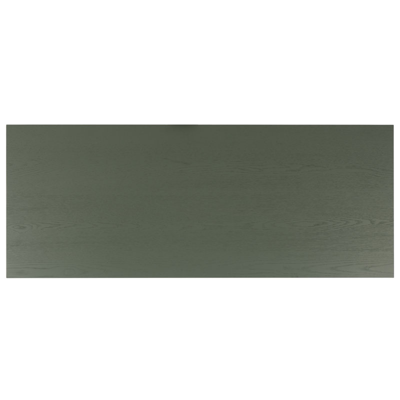 Shelbie 1 Drawer Reeded Desk, Green