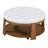 Upholstered Coffee Table With Shelf-1509111423