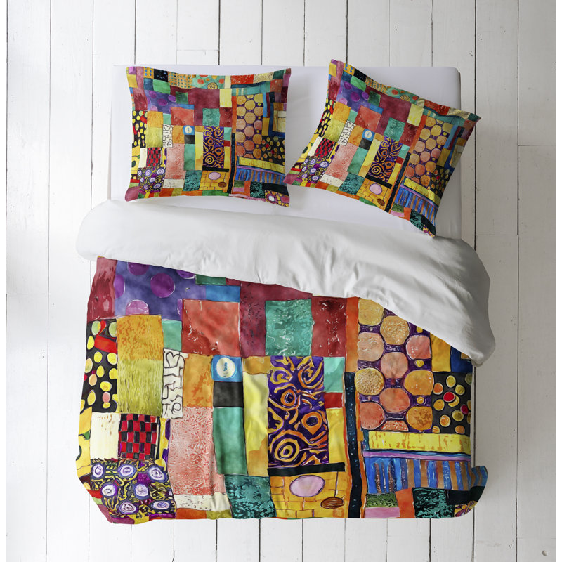 Modern & Contemporary Polyester Duvet Cover, Twin Duvet Cover + 1 Queen Sham